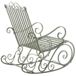 Silla mecedora Smilla verde antiguo